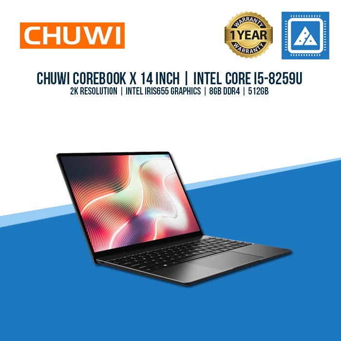 CHUWI COREBOOK X I5-8259U/8GB/512GB NVME/14/W10H (GRY) – BlueArm