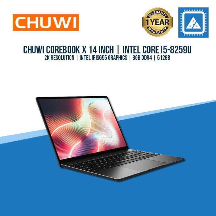 CHUWI COREBOOK X I5-8259U/8GB/512GB NVME/14/W10H (GRY)