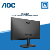 AOC 27B2H 27" ULTRA SLIM FHD IPS LED MONITOR WLMNT (VGA, HDMI)
