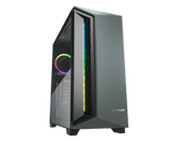 COUGAR DARKBLADER X7 ( TRANSLUCENT BLACK | MIDNIGHT GREEN ) RGB / MID TOWER / Tempered Glass