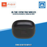 JBL TUNE 120TWS TRULY WIRELESS BLUETOOTH IN-EAR EARPHONES W/ CHARGING CASE (GREEN)