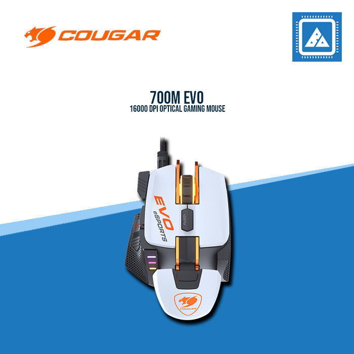 COUGAR 700M EVO 16000 DPI OPTICAL GAMING MOUSE -BLACK-WHITE