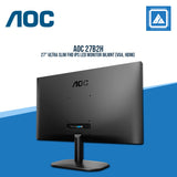 AOC 27B2H 27" ULTRA SLIM FHD IPS LED MONITOR WLMNT (VGA, HDMI)