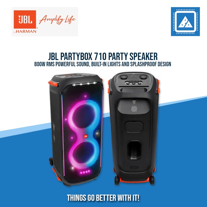 JBL PARTYBOX 710 PORTABLE BLUETOOTH SPEAKER (BLACK)