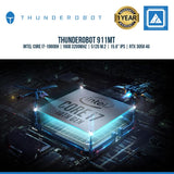 THUNDEROBOT 911MT | Intel core i7-10800h |16GB 3200mhz | 512G M.2 | 15.6" Ips | RTX 3050 4G