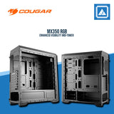 COUGAR CASE MX350 RGB / MID-TOWER / TEMPERED GLASS