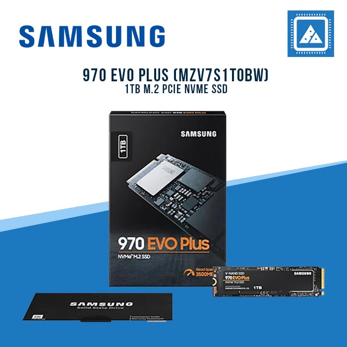 SAMSUNG 1TB M.2 PCIE NVME SSD 970 EVO PLUS (MZV7S1T0BW)
