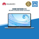 HUAWEI MATEBOOK D 15 I5-10210U | 8GB | 512GB SSD | 15.6 | W10H (SLV)  Laptop for Students and Freelancers