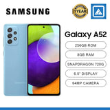 SAMSUNG A525F GALAXY A52 8GB/256GB MOBILE PHONE (BLACK/BLUE)
