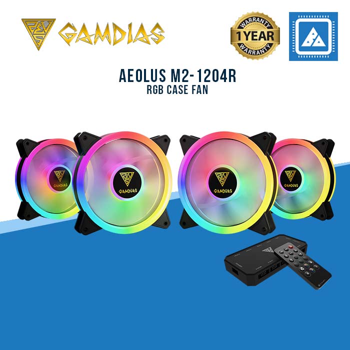 GAMDIAS AEOLUS M2-1204R RGB CASE FAN