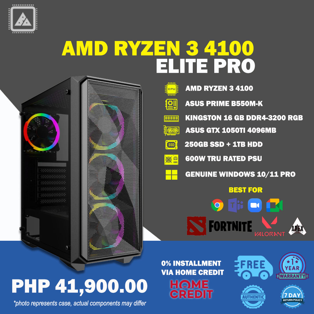 ELITE PRO: AMD RYZEN 3 4100 PACKAGE