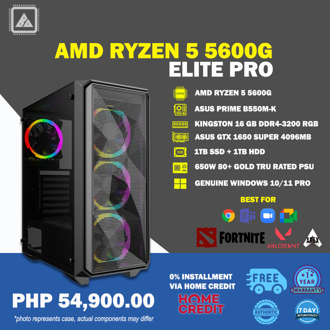 ELITE PRO: AMD RYZEN 5 5600G PACKAGE