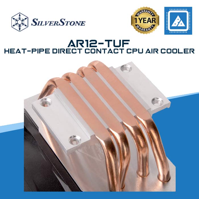 Silverstone AR12-TUF copper Heat-pipe Direct Contact CPU air cooler