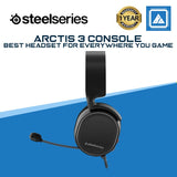 SteelSeries Arctis 3 Console - Stereo Wired Gaming Headset for PlayStation 5 / 4, Xbox Series X|S, Nintendo Switch, VR, Android and iOS - Black