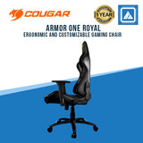 COUGAR GAMING CHAIR ARMOR ONE ROYAL / ADJUSTABLE DESIGN / 3D ARM REST / BLACK-ROYAL GOLD