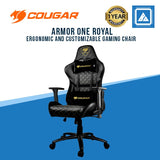 COUGAR GAMING CHAIR ARMOR ONE ROYAL / ADJUSTABLE DESIGN / 3D ARM REST / BLACK-ROYAL GOLD