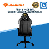 COUGAR GAMING CHAIR ARMOR ONE ROYAL / ADJUSTABLE DESIGN / 3D ARM REST / BLACK-ROYAL GOLD