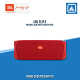 JBL FLIP 5 PORTABLE BLUETOOTH SPEAKER (RED)