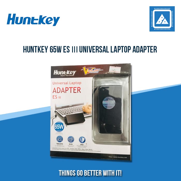 HUNTKEY UNIVERSAL LAPTOP ADAPTER ES III 65W