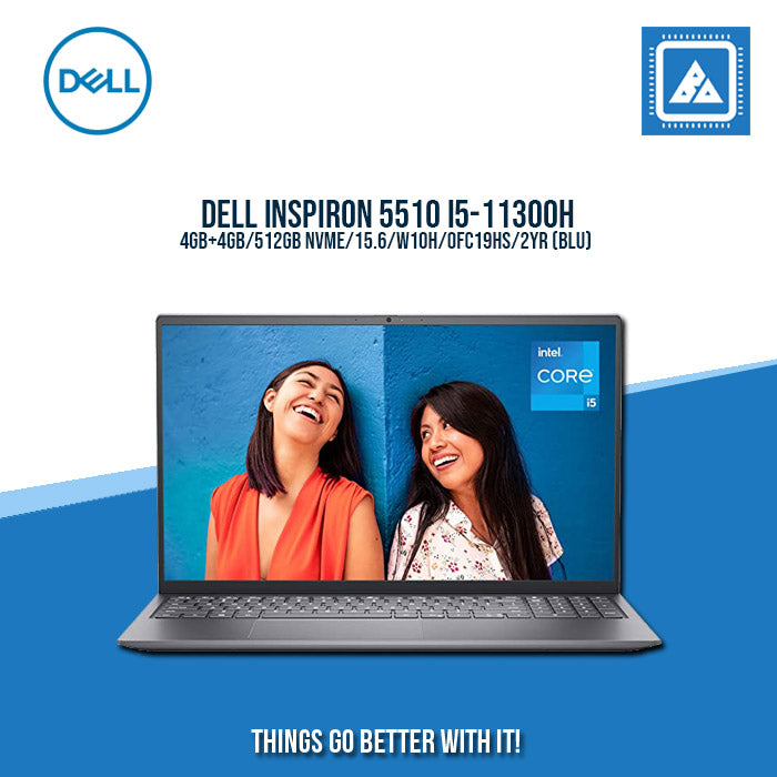 DELL INSPIRON 5510 I5-11300H/4GB+4GB/512GB NVME | BEST FOR STUDENTS AND FREELANCERS LAPTOP
