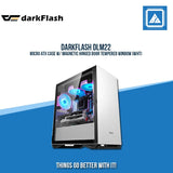 DARKFLASH DLM22 MICRO ATX CASE W/ MAGNETIC HINGED DOOR TEMPERED WINDOW