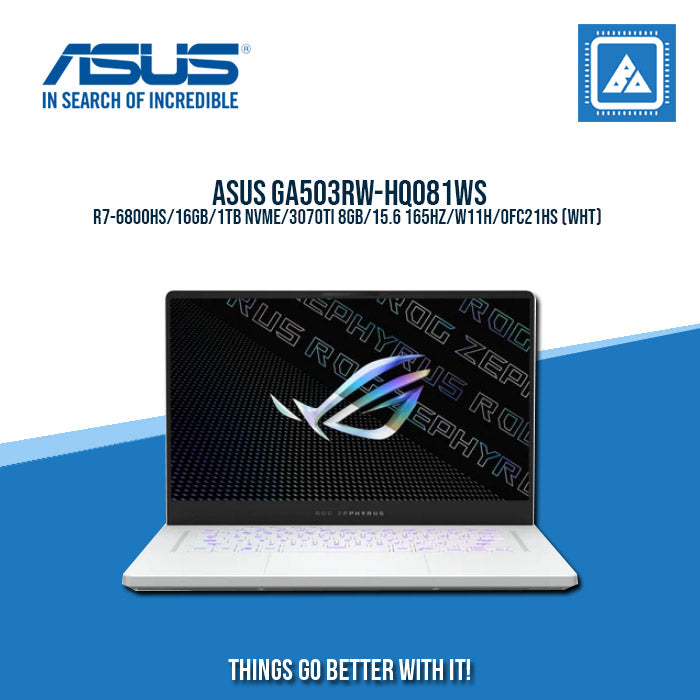ASUS GA503RW-HQ081WS R7-6800HS/16GB/1TB NVME/3070TI 8GB | BEST FOR GAMING AND AUTOCAD LAPTOP