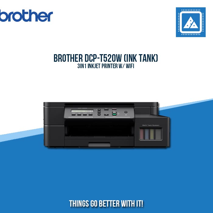 BROTHER DCP-T520W (INK TANK) 3IN1 INKJET PRINTER W/ WIFI