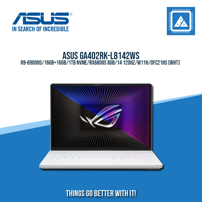 ASUS GA402RK-L8142WS R9-6900HS/16GB+16GB/1TB NVME/RX6800S 8GB |BEST FOR GAMING AND AUTOCAD LAPTOP