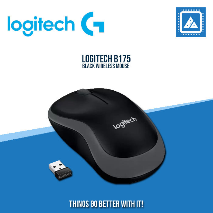 LOGITECH B175 WIRELESS MOUSE - BLK