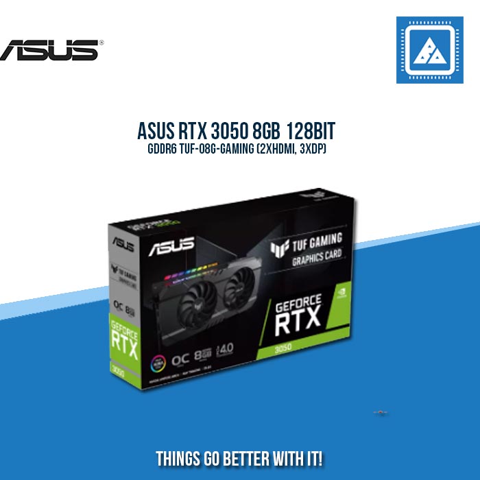 ASUS RTX 3050 8GB 128BIT GDDR6 TUF-O8G-GAMING (2XHDMI, 3XDP)