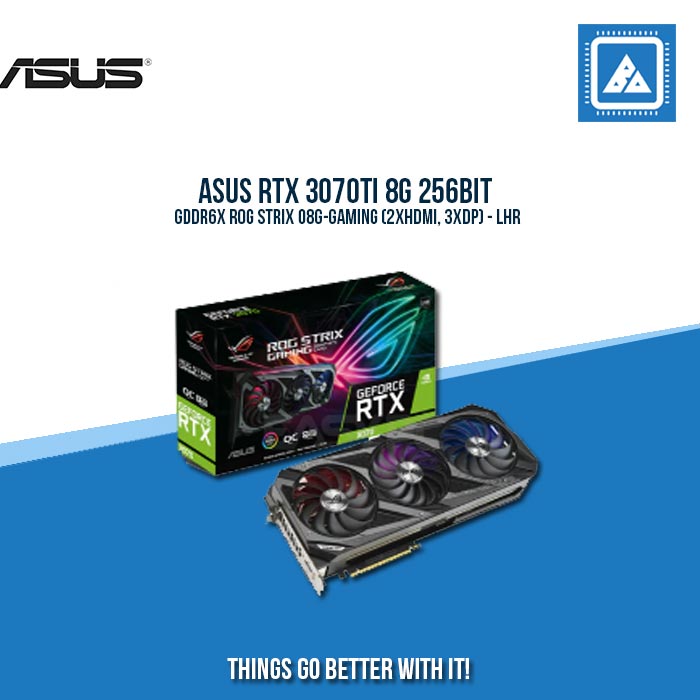 ASUS RTX 3070TI 8G 256BIT GDDR6X ROG STRIX O8G-GAMING (2XHDMI, 3XDP) - LHR