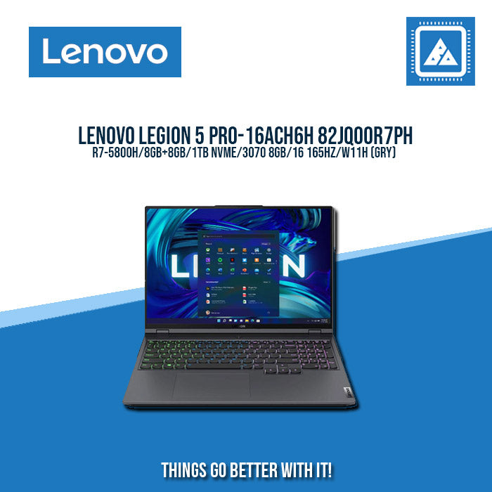 LENOVO LEGION 5 PRO-16ACH6H 82JQ00R7PH | Gaming Laptop And AutoCAD Users