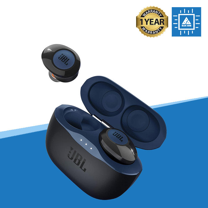 JBL TUNE 120TWS TRULY WIRELESS BLUETOOTH IN-EAR EARPHONES W/ CHARGING CASE (BLUE)