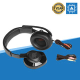 JBL QUANTUM 200 WIRED 3.5MM OVER-EAR GAMING HEADSET (BLACK)