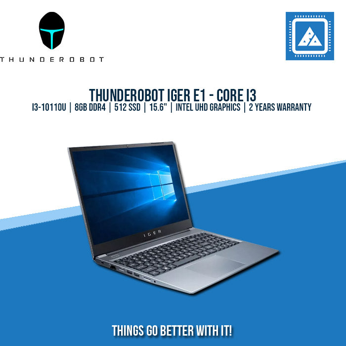 THUNDEROBOT IGER E1 I3-10110U/8GB/512 SSD | BEST FOR STUDENTS LAPTOP
