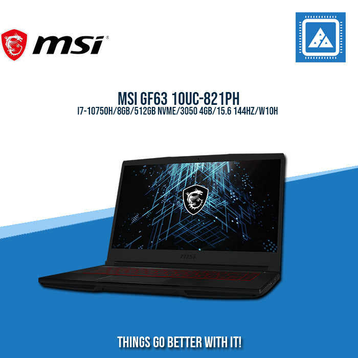 MSI GF63 10UC-821PH I7-10750H  | Gaming Laptop And AutoCAD Users