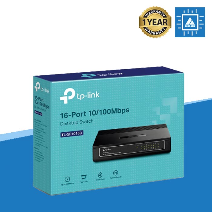 16-Port 10/100Mbps Desktop Switch TL-SF1016D V7