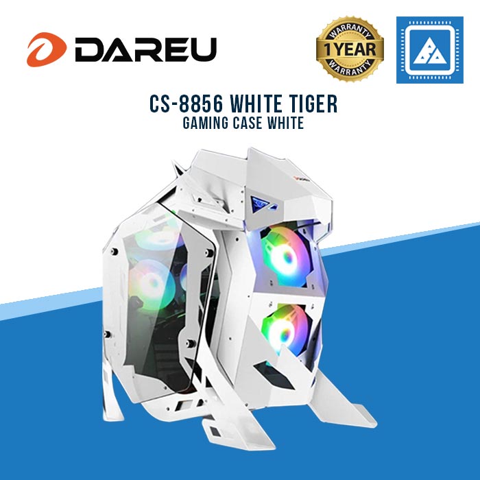 DAREU TIGER CS-8856 GAMING CASE WHITE