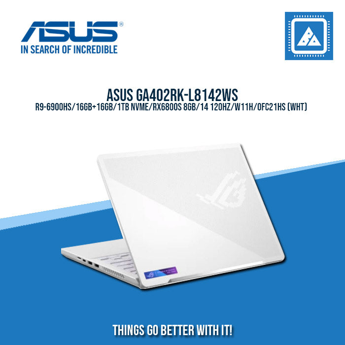 ASUS GA402RK-L8142WS R9-6900HS/16GB+16GB/1TB NVME/RX6800S 8GB |BEST FOR GAMING AND AUTOCAD LAPTOP