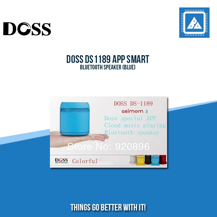 DOSS DS1189 APP SMART BLUETOOTH SPEAKER (BLUE)