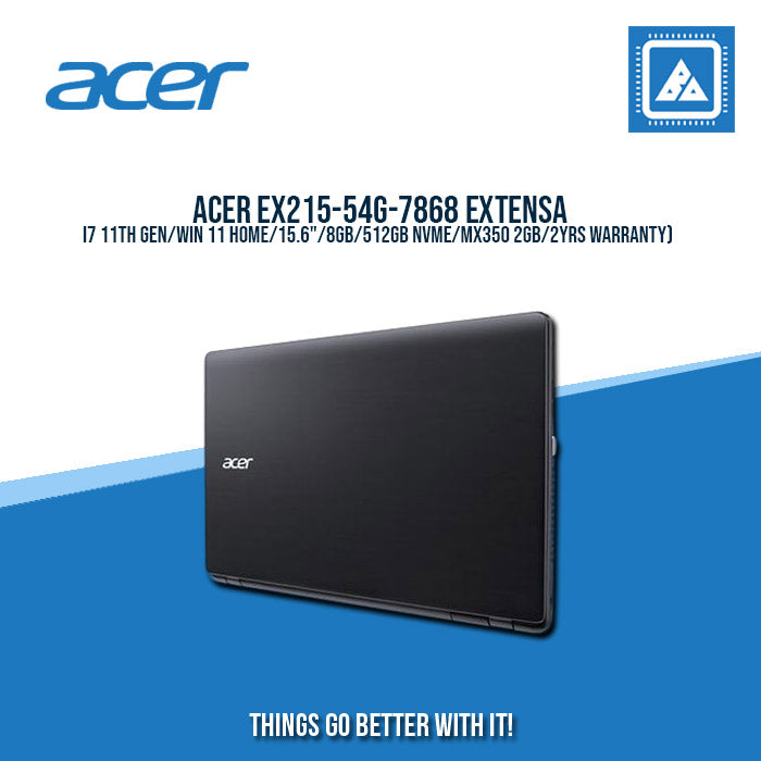 ACER EXTENSA 15 EX215-54G-7868 I7-1165G7/8GB/512GB NVME/MX350 2GB | BEST FOR STUDENTS AND FREELANCERS LAPTOP