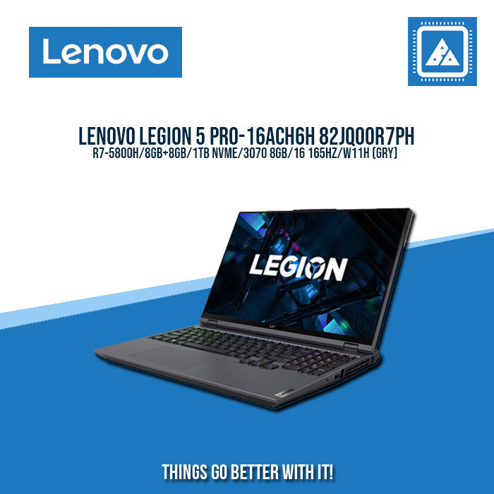 LENOVO LEGION 5 PRO-16ACH6H 82JQ00R7PH | Gaming Laptop And AutoCAD Users