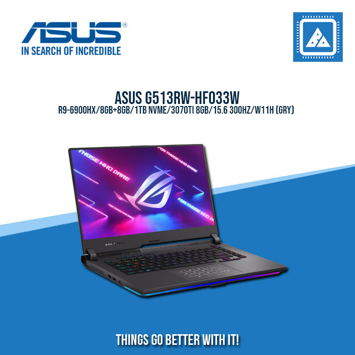 ASUS G513RW-HF033W R9-6900HX  | Gaming Laptop And AutoCAD Users