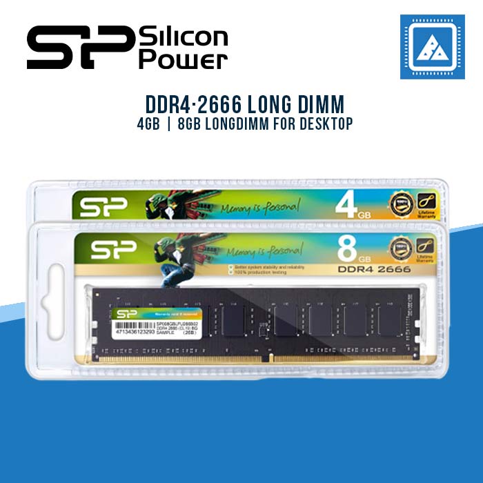 SILICON POWER 4GBDDR4·2666 | 8GBDDR4·2666 LONG DIMM