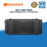 COUGAR DUST 2 MINI-TOWER GAMING ALUMINUM CASE W/ 2*FAN/IRON GRAY (M-ITX)