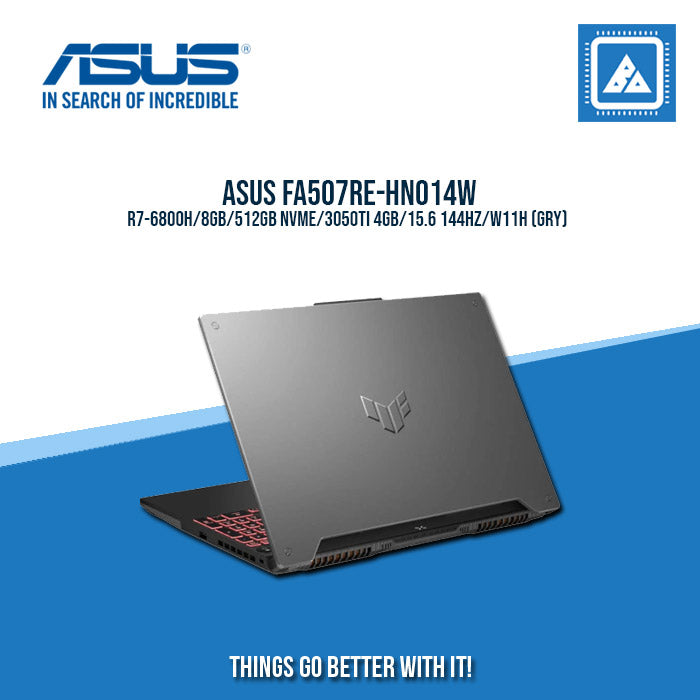 ASUS FA507RE-HN014W R7-6800H/8GB/512GB NVME/3050TI 4GB | BEST FOR GAMING AND AUTOCAD LAPTOP