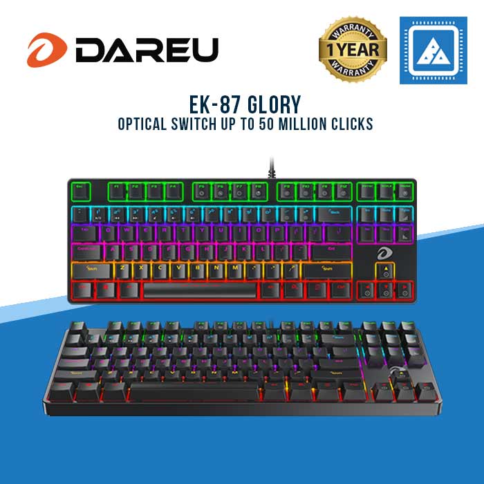 DAREU EK-87 GLORY Optical Switch Up to 50 Million Clicks RGB Gaming Keyboard