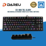 DAREU EK-880 TKL GLORY Mechanical Keyboard Tenkeyless Three Switches