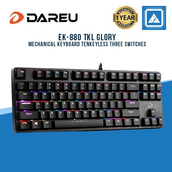 DAREU EK-880 TKL GLORY Mechanical Keyboard Tenkeyless Three Switches