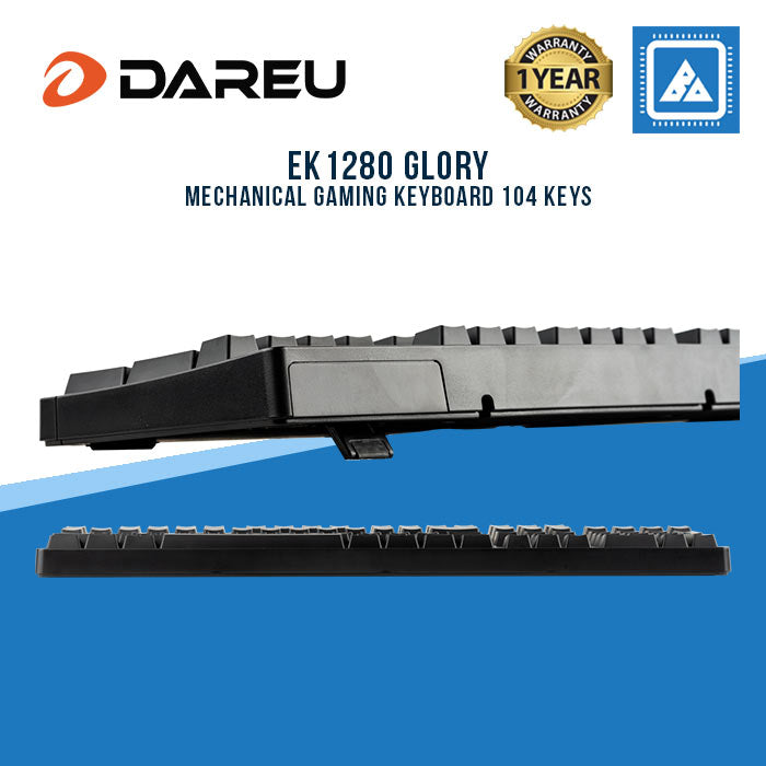 Dareu EK-1280 Glory Mechanical Keyboard Fullsize Three Switches 104 Keys